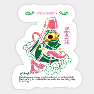 Zack Skaett Japanese anime art Sticker